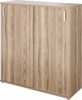 стеллаж с раздвижными дверями НТ-412 Дуб сафари в Асино - asino.katalogmebeli.com | фото