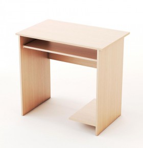 Компьютерный стол Малый упрощённый (Беленый дуб) в Асино - asino.katalogmebeli.com | фото 4
