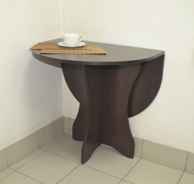 Стол кухонный Компакт (Венге темный) в Асино - asino.katalogmebeli.com | фото 1