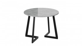 Стол обеденный «Гарда» Тип 1 (Белый/Стекло матовое черный графит) в Асино - asino.katalogmebeli.com | фото 6
