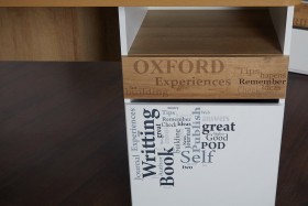Стол с ящиками «Оксфорд» (Ривьера/Белый с рисунком) в Асино - asino.katalogmebeli.com | фото 9