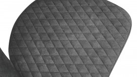 Стул «Гэтсби» К1К Черный/Микровелюр Wellmart Graphite в Асино - asino.katalogmebeli.com | фото 2