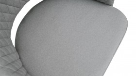 Стул «Калипсо» К1К Черный муар/Микровелюр Jercy Silver в Асино - asino.katalogmebeli.com | фото 3