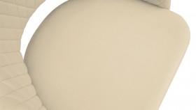 Стул «Калипсо» К1К Черный муар/Велюр Confetti Cream в Асино - asino.katalogmebeli.com | фото 3