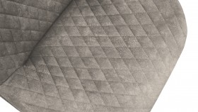 Стул «Оливер» К3 Черный/Микровелюр Wellmart Latte в Асино - asino.katalogmebeli.com | фото 3