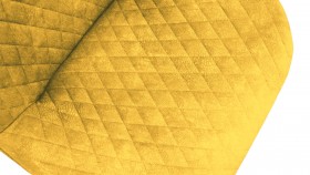 Стул «Оливер» К3 Черный/Микровелюр Wellmart Yellow в Асино - asino.katalogmebeli.com | фото 3