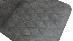 Стул «Стенли» К1С Черный муар/Микровелюр Wellmart Graphite в Асино - asino.katalogmebeli.com | фото 3