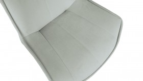 Стул «Тейлор» К3 Исп. 2 Белый/Велюр Confetti Silver в Асино - asino.katalogmebeli.com | фото 3
