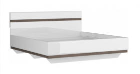 Ультра Кровать 1200 с настилом (Белый/Белый глянец) в Асино - asino.katalogmebeli.com | фото