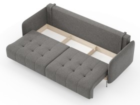 Валериан диван трёхместный прямой Стальной, ткань RICO FLEX 9292 в Асино - asino.katalogmebeli.com | фото 2