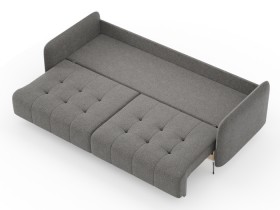 Валериан диван трёхместный прямой Стальной, ткань RICO FLEX 9292 в Асино - asino.katalogmebeli.com | фото 3