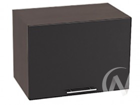 Шкаф верхний Валерия-М ШВГ-510 (Черный металлик/Венге/горизонтальный/глубокий) в Асино - asino.katalogmebeli.com | фото