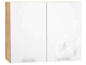 Валерия-М Шкаф верхний ШВ 800 (белый глянец/корпус дуб крафт золотой) в Асино - asino.katalogmebeli.com | фото