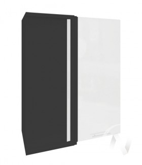 Угловой шкаф Валерия-М ШВУ 699 (Белый металлик/Венге/верхний/высокий) в Асино - asino.katalogmebeli.com | фото
