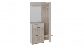 Шкаф для одежды «Нуар» тип 1 Фон серый/Дуб сонома в Асино - asino.katalogmebeli.com | фото 2