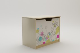 Ящик для игрушек Флёр (Белый/корпус Клен) в Асино - asino.katalogmebeli.com | фото