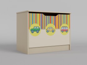 Ящик для игрушек Клаксон (Бежевый/корпус Клен) в Асино - asino.katalogmebeli.com | фото