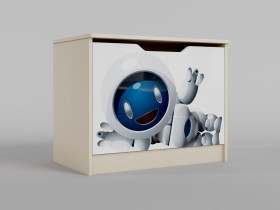 Ящик для игрушек Санни (Белый/корпус Клен) в Асино - asino.katalogmebeli.com | фото