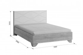Зара Кровать 1.4 Комфорт дуб сонома/белый в Асино - asino.katalogmebeli.com | фото 5