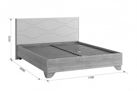 Зара Кровать 1.6 Комфорт дуб сонома/белый в Асино - asino.katalogmebeli.com | фото 5
