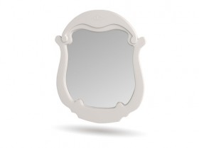 Зеркало настенное Мария (Белый глянец) в Асино - asino.katalogmebeli.com | фото 1